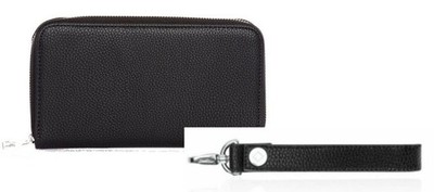 Thirty One 31 All About The Benjamins Black Beauty Wallet Strap Wristlet NWOT