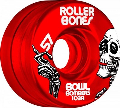 Rollerbones Bowl Bombers Wheels 57mm 103A 8pk Red