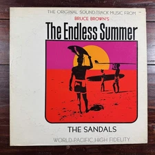 Bruce Brown’s THE ENDLESS SUMMER LP mono OST The Sandals SURF 1966 WORLD PACIFIC