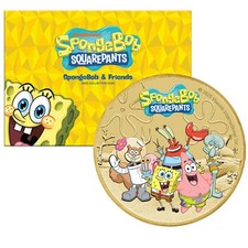 NEW SpongeBob SquarePants Coin 13.5g BUNC Perth Mint Australia Gift Sponge Bob