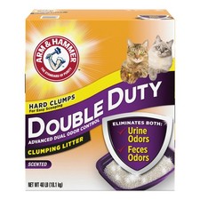 ARM  HAMMER Double Duty Cat Litter, Control Clumping Cat Litter, 40 lb WLM