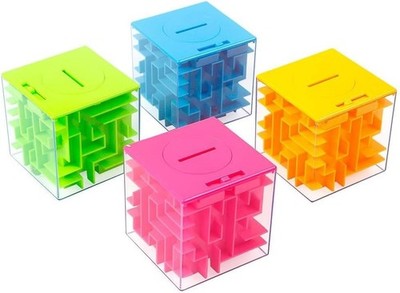 4 Pack Money Maze Puzzle Box for Kids and Teens, Makes Cash Gift Giving More