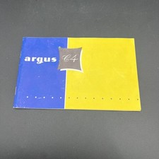 Genuine original Argus C-4 Instruction Manual