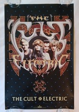 THE CULT Electric POSTER 1987 Vintage Beggars Banquet Orig Promo CD LP 23 x 35