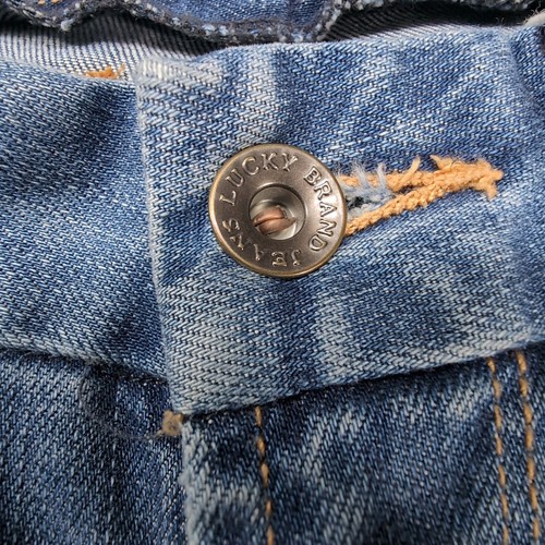 Licky Brand Women 4/27 Sweet Jean Crop Medium Wash Baggy - Picture 4 of 13