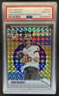 2021 Panini Mosaic Tom Brady Men of Mastery Prizm Gold #/10 Buccaneers PSA 10