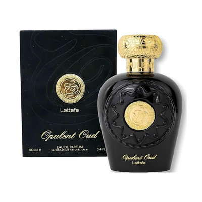 Lattafa Opulent Oud Eau de Parfum Spray, Regular Size 3.4 fl oz