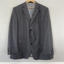 Marks  Spencer Blazer Suit Jacket Mens 48 Wool Dark Grey Ultimate Performance