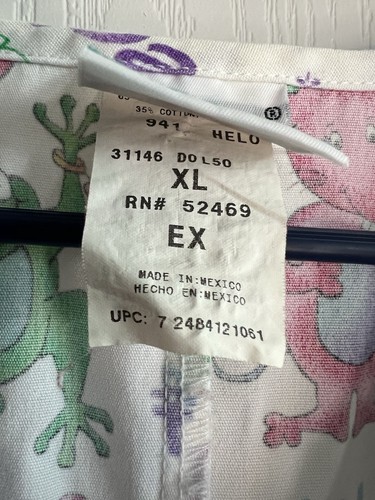 Hello Aloha Adios Salut Ciao Tier Peeling Top Gr. XL weiß medizinischer Kittel Tierarzt - Bild 6 von 8