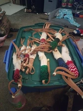 Goat Leg Hoof Whip Flogger Leather Decoration Native American Lot Of 12