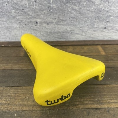 Vintage Turbo Saddle Yellow Selle Italia 80s Made Italy Road Bike