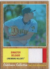 2011 Heritage Minor League Edition Dimaster Delgado Blue Tint Relic /199 CCR-DD