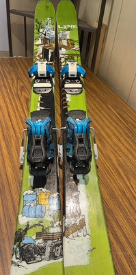 Line Sick Day Skis Twin Tip 183 cm Salomon STH 16 Bindings All Mountain Freeride