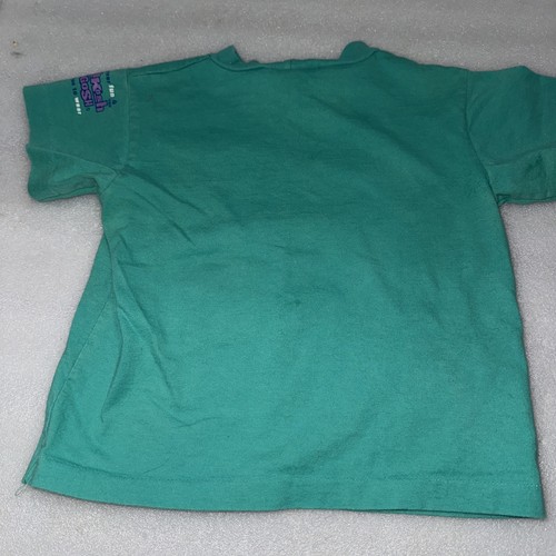 Vtg Osh Kosh B'Gosh Toddler Unisex Crewneck Short Sleeve T Shirt Teal Sz 2T Gree - Picture 4 of 4