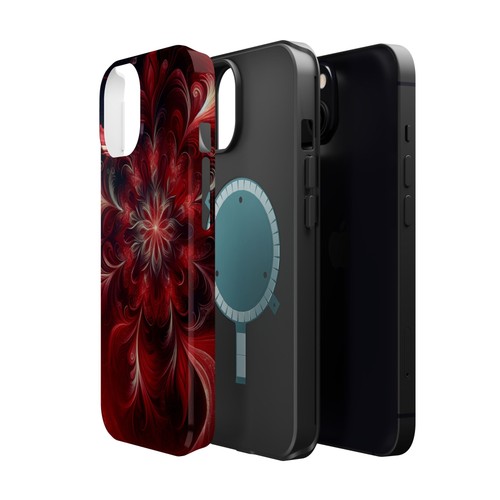 Floral Magnetic Tough Case, Stylish Phone Cover, Unique Gift, Protective Case - 第 103/129 張圖片