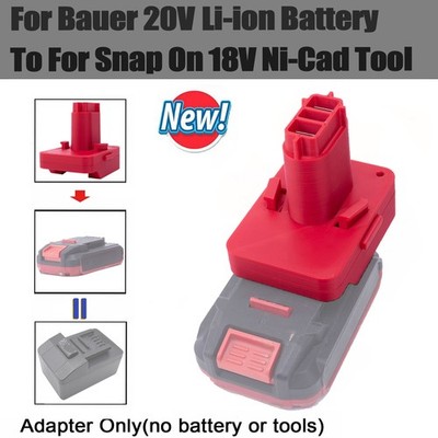 1x Adapter For Bauer 20V Lithium Battery To For Snap-On 18V Ni-Cd Tools NEW