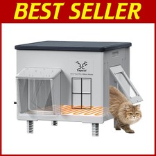 Insulated Feral Cat Shelter with Heating Pad