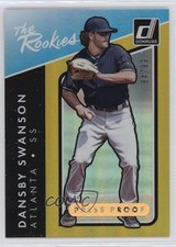 2017 Panini Donruss The Rookies Press Proof Gold /99 Dansby Swanson #TR-3 4f5