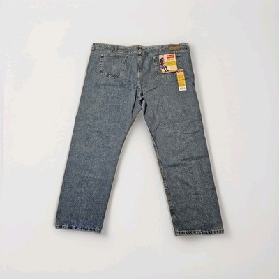 NWT Wrangler Five Star Jeans Men's Measured 53x32 Relaxed Fit Straight Leg