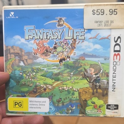 Nintendo 3DS Fantasy Life PG (AUS PAL) 2014 Role Playing Game w/ Manual