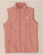 PUMA Womens Padded Gilet UK 14 Large Pink Polyester CH01