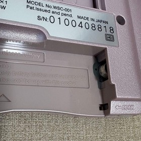 Bandai WonderSwan Color Perl Pink Handheld Console WSC-001 Tested Working Japan