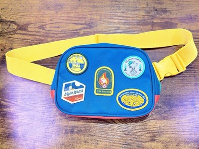 Peanuts Snoopy Beagle Scouts Badge Belt Bag Fanny Pack 50 Anniversary Hip Pack