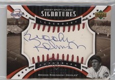 2007 Sweet Spot Classic Legendary Sepia Blue Ink Brooks Robinson Auto HOF v9t