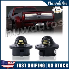 2X LED License Plate Light Rear Bumper Tag Assembly Lamp For Ford F150 F250 F350