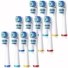 Replacement Brush Heads Compatible with OralB 1 Count Pack of 12 , White