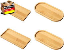 Bambus Untersetzer rechteckig oval Holztabletts Wasserbeständig langlebig klei­n