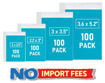 #ad #ad Small Plastic Bags 400 PCS Mini Baggies 4 Assorted Sizes Transparent Jewelry $8.78