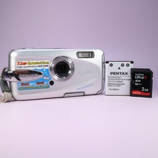 Pentax Optio W30 7.1MP Compact Underwater Digital Camera Silver Tested