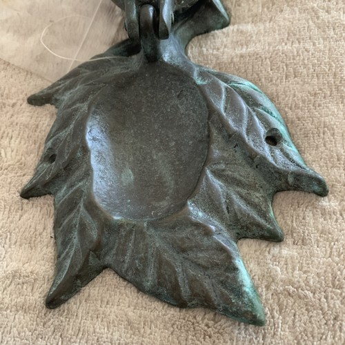 Acorn Door Knocker Brass Verdi Bronze Finish Squirrel Nut ~ SPI Home Vintage New - Picture 5 of 10