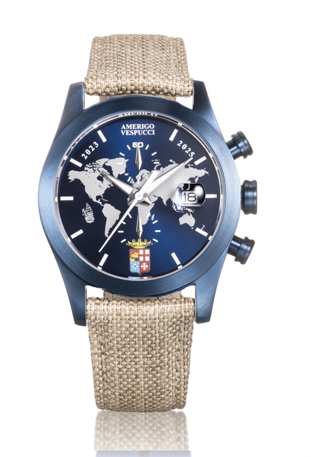 Montre Locman Amerigo Vespucci homme titane : légèreté contre les chocs