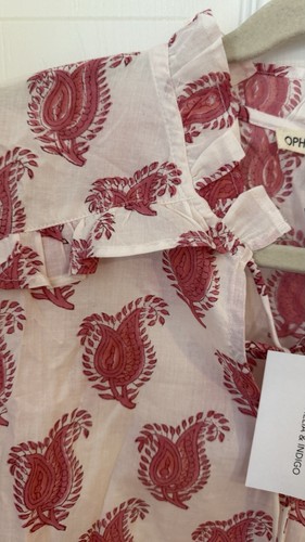 Ophelia & Indigo Women Pink Long Sleeve Blouse S NWT - Picture 5 of 7