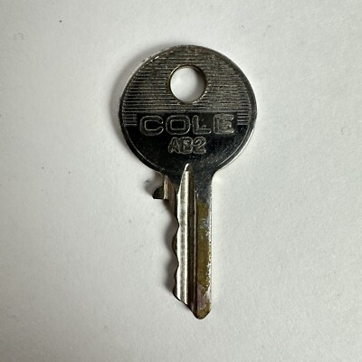 Ab2 Key Vintage Key Cole National AB2 USA 1.75” Locks Door Cabinet Trunk Desk ...