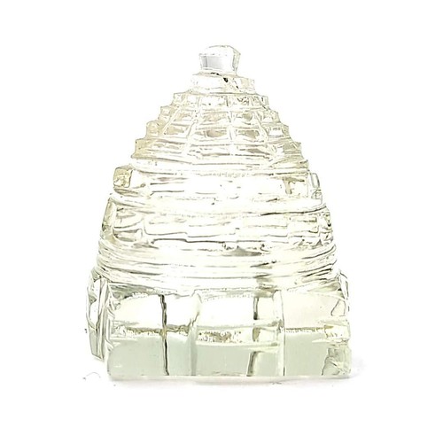 Crystal Sphatik Shri Shree Yantra Vastu Remedies Home Office Wealth Good Luck - Picture 4 of 4