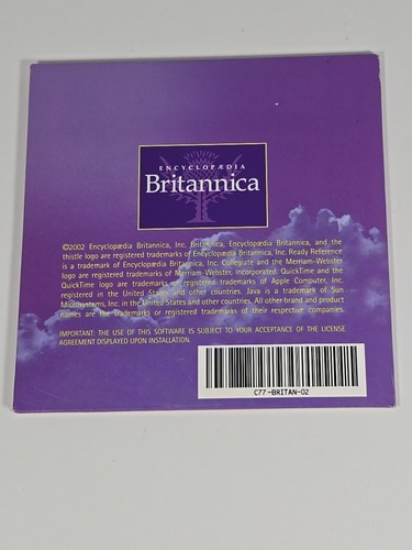 Encyclopedia Britannia Ready Reference CD-ROM Windows Macintosh - Picture 2 of 6