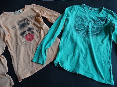 MEXX two cool LG shirts apricot + green size XXL 152