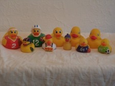 Vintage LOT 10 Bath Rubber Duck Collection: 5 Munchkin