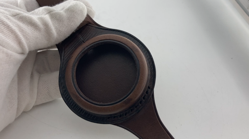 NEW BROWN leather strap band wristband for pocket watch 50 mm WW1 times WWII - Video 1 of 1