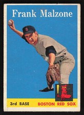 1958 Topps #260 Frank Malzone Reverse Damage Card TCCCX
