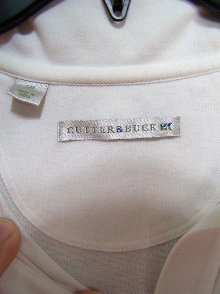 Camisa Polo Cutter & Buck Mujer Grande 12 14 Blanca Golf Activa Manga Corta Damas Foto 4 de 4