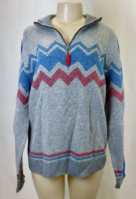 Bogner Fire And Ice Quarter Zip Sweater | Corinn Knit Jacket | Size XL