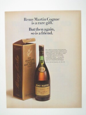 Remy Martin VSOP Fine Champagne Cognac Vintage 1972 Advertisement Print