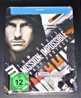MISSION: IMPOSSIBLE PHANTOM PROTOKOL TOM CRUISE LIMITIERTE STEELBOOK BLU RAY NEU