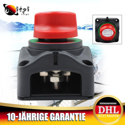 12V / 24V Batterie Trennschalter Batterieschalter Akku Power Cut Off Schalter