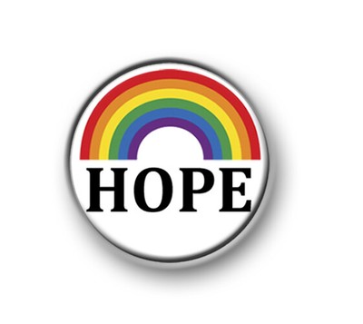 HOPE / 1  / 25mm Pin Button / Anstecker / Liebe / Respekt / Familie / Stolz / Fürsorge