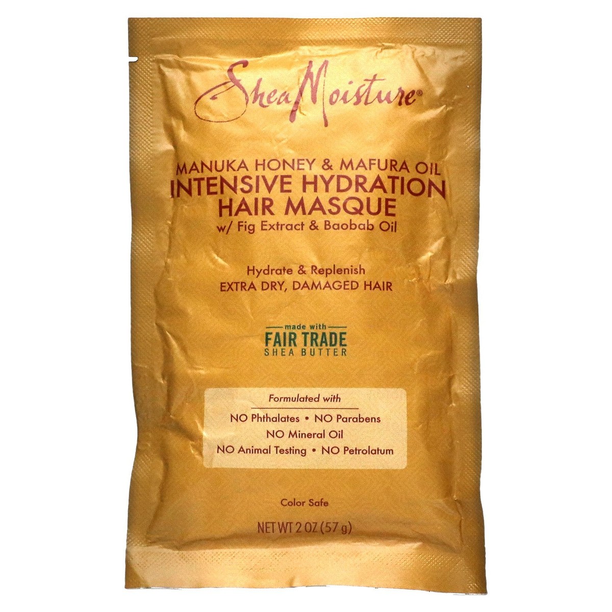 SHEA MOISTURE Manuka Honey & Mafura Oil Intensive Hydration Hair Masque Packet (2oz) SHEA MOISTURE Manuka Honey & Mafura Oil Intensive Hydration Hair Masque Packet (2oz)
